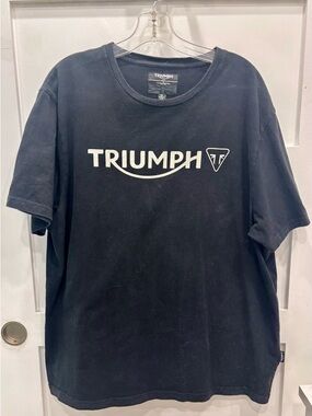 Triumph Men's Black Logo T‑Shirt